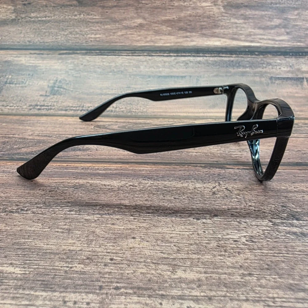 Ray-Ban Jr Black New Wayfarer Eyeglasses RJ 9052S 100/2 47-15-125 Kids Frames